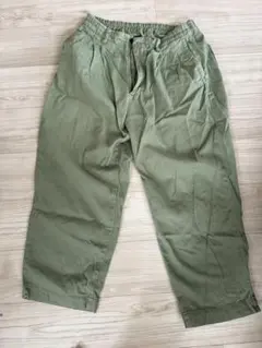 【美品】GLOBAL WORK ワークパンツ Mサイズ オリーブグリーン
