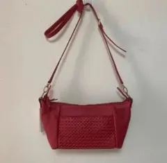 新品タグ付き　イマイバッグ　totrue ショルダーバッグ　牛革　赤