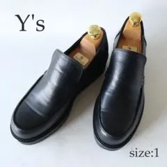 希少】Yohji Yamamoto ヨウジヤマモト レザーシューズ 黒 41 - メルカリ