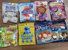 お菓子 グミ 8点セット ハリボー 韓国グミ かき氷グミ 雪グミ まとめ売りのサムネイル