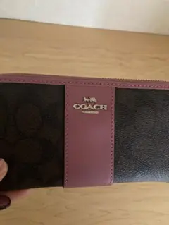 正規品COACH 長財布 くすみピンク❣️