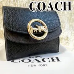 A-chang*様専用 完品【未使用に近い】COACH 三つ折り財布 PVC