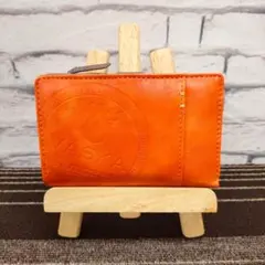 ★新品★ VASKA by moz ベスカバイモズ カリオン 折り財布 オレンジ