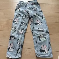 Ｈ&Ｍ Disney ミニーマウス フィガロ 総柄 デニムパンツ