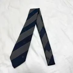 【ダンヒル dunhill】ネクタイ イタリア製 ネイビー×グレー