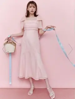 CELFORD×MIKA ショルダーリボン2wayワンピース