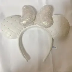 ディズニー カチューシャ 白リボン