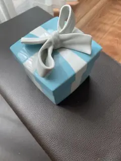 Tiffany 陶器製ギフトボックス型アクセサリーケース