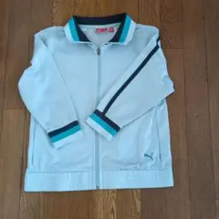 Puma ライトブルー ストライプ パーカー