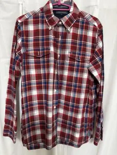 TOMMY HILFIGER チェック柄長袖シャツ M