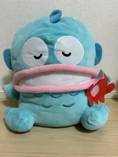 【値下げ交渉可】サンリオ　ハンギョドン ぬいぐるみ 水色　プライズ