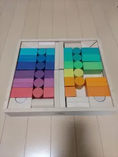 カラフル積み木　ニチガン いろどり つみき 知育玩具のサムネイル