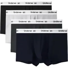 【4枚】ボクサーパンツ　下着　シームレスパンツ　　インナー　アンダーウエア