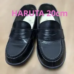 HARUTAブラック ローファー キッズ20cm/3E