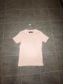 CAMBIO カンビオ Vネック ポケットTシャツ ピンク Mサイズのサムネイル