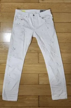 DIESEL ディーゼル THOMMER ホワイトデニム W34 ペイント加工 - メルカリ
