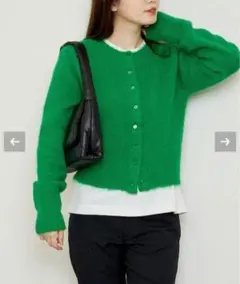 オリエンス Oriens シャギーニット カーディガン