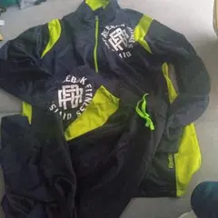 Reebok ジャージ XL ネイビー/ライムグリーン