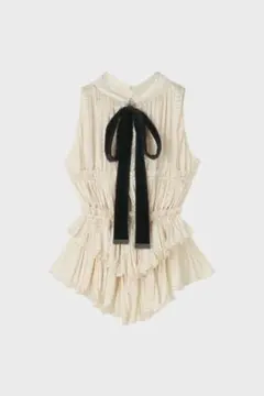 エムエメ Maison chiffon frill mini onepiece Maison chiffon frill mini onepiece xsサイズ - メルカリ