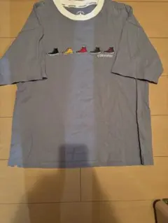 CONVERSE コンバース スニーカー刺繍 Tシャツ ブルーのサムネイル