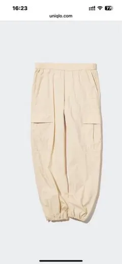 ユニクロ　イージーカーゴパンツ（丈長め74～76cm）　XL