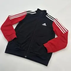 adidas ジップアップジャケット 黒/赤