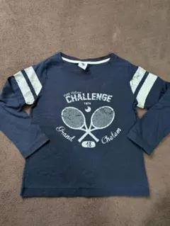 Petit Bateau テニスラケット長袖カットソー ネイビー