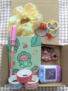 ラッキースクープ風 可愛い文房具とアクセサリーセットB