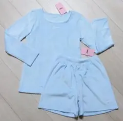 JENNI　パジャマ　165cm　水色　ルームウェア　上下セット　ピンクハート