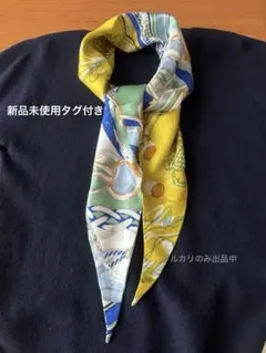 新品未使用タグ付き⭐︎マニプリManipuri 今季新作　大判スカーフ manipuri マニプリ スカーフ シルク ダイヤ型 日本製 正規品