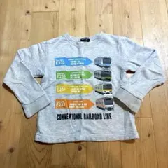 HUNGRYHEART 電車 トレーナー 110cm