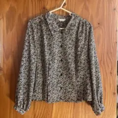 長袖シャツ ボタン付き　黒　11号　日本製