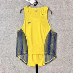 リーボック　タンクトップ　ノースリーブ　スポーツウェア　黄色　S 未使用タグ付きのサムネイル