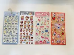 ★ちいかわハチワレボンボンドロップシール ハローキティ 4枚セット★