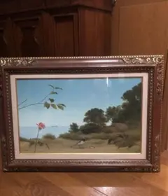 minoru 花瓶の花 油彩画 金色フレーム - メルカリ