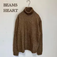【ビームスハート】【未使用】タートルネック　ニット　洗える【S】メランジ　秋冬