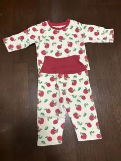 はらぺこあおむし　腹巻き付きパジャマ　80cm 赤