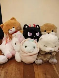 ぬいぐるみまとめ売り 猫・ユニコーン・ラッコなど