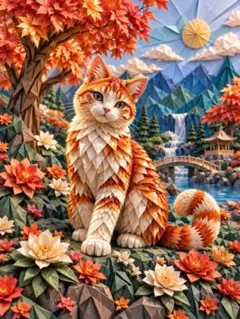 猫 デジタルアート 写真 L版
