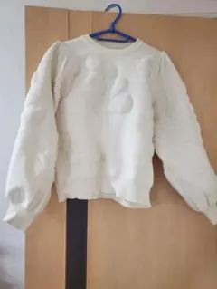 アクシーズファム　バラ柄ニット