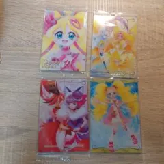プリキュア　キュアアイドル　ウエハース12 HR No.21　等、４枚セット