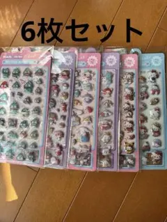 3D 立体　ぷくぷくシール　6枚セット