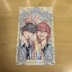 onBLUE15周年記念フェア　花飾プリズムカード　ビタープレイメイト　西本ろう