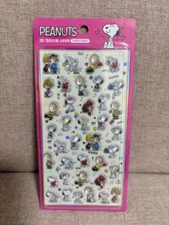 【韓国限定】スヌーピー　3Dクリスタルステッカー　 シール