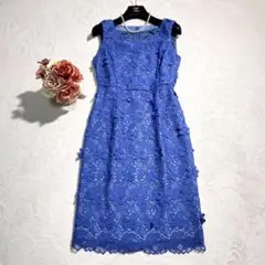 美品✨グレースコンチネンタル 結婚式 ワンピース 刺繍レースドレス 36 S〜M