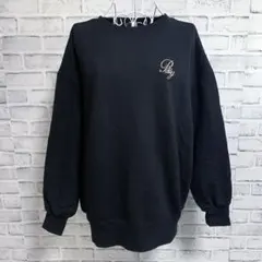 【Rady】レディー　ゆったり　オーバーサイズ　裏起毛　スウェット　トップス　黒のサムネイル