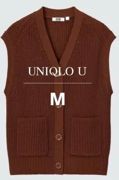 UNIQLOユニクロU Ｖネックカーディガン(ノースリーブ)Ｍサイズ