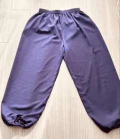 新品　太極拳　カンフー　リラックス　パンツ　パープル　Ｌサイズ