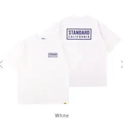 スタンダードカリフォルニア ヘビーウェイトロンT 白 xネイビー XL