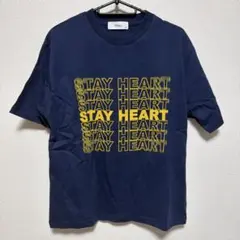 Ffein. STAY HEART Tシャツ ネイビー S
